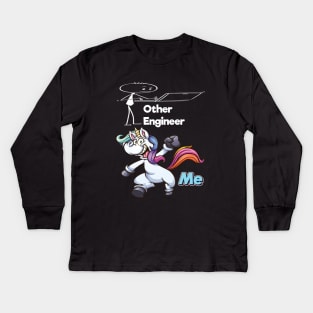 Other Engineer Unicorn Me Kids Long Sleeve T-Shirt